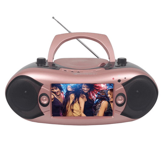 Emerson 7" Bluetooth TV DVD Boombox Rose Gold - Refurbished