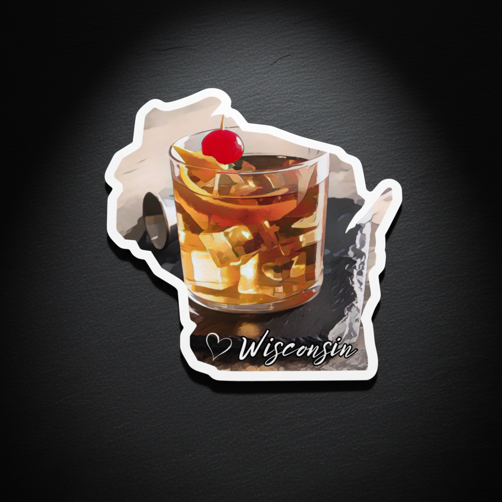WI Old Fashion Sticker