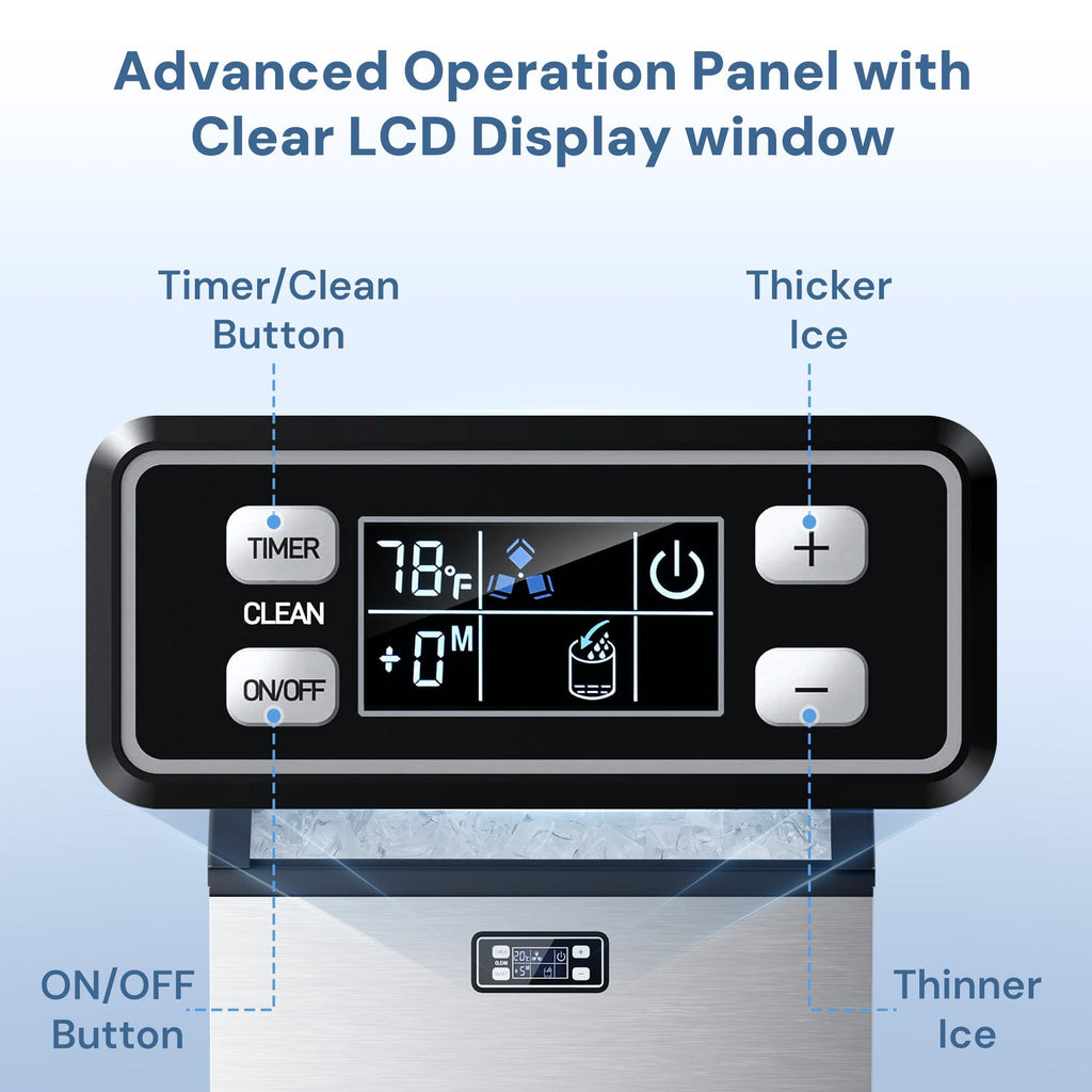 265LBS Freestanding Commercial Ice Maker