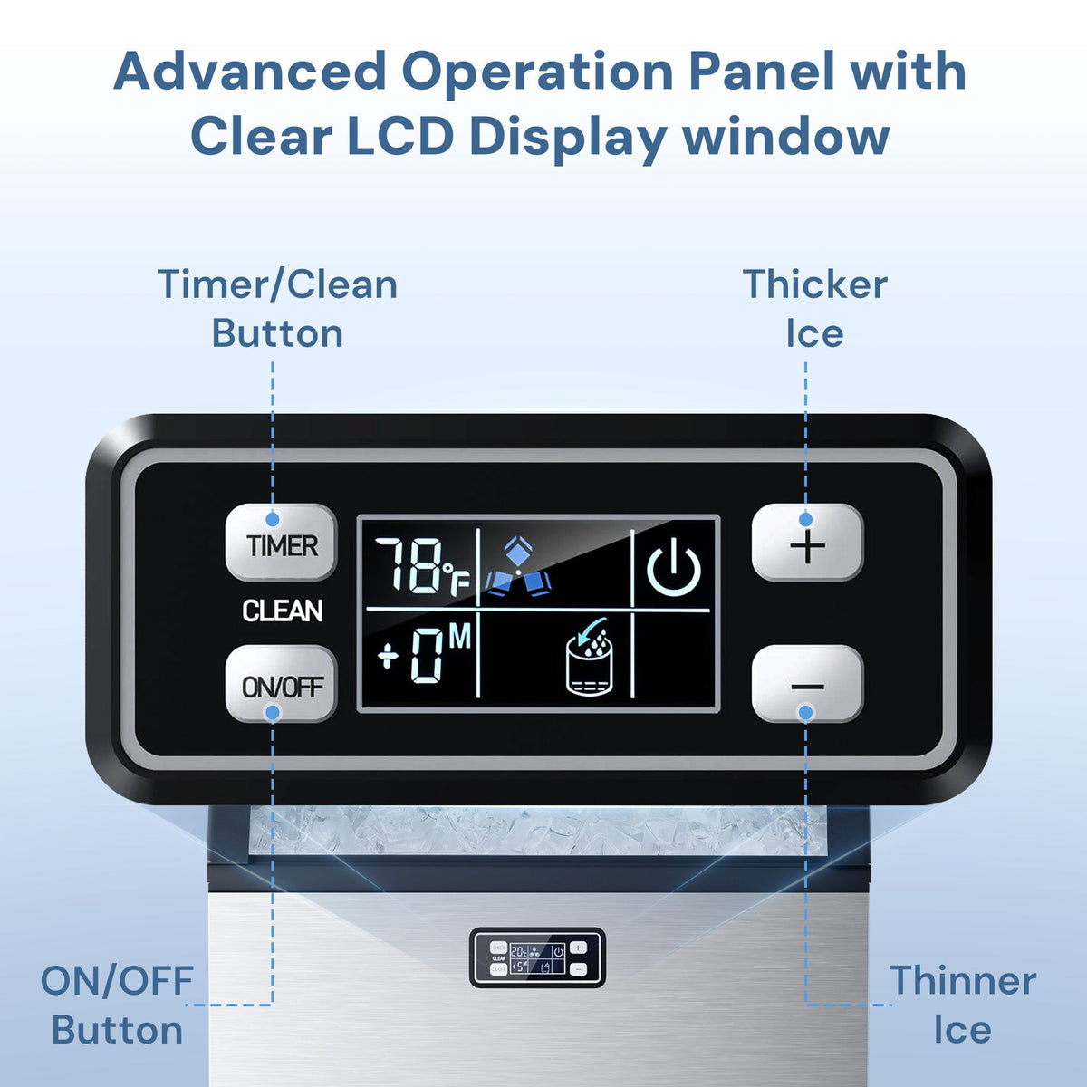 100LBS/200LBS/265LBS  Freestanding Commercial Ice Maker Z5845A
