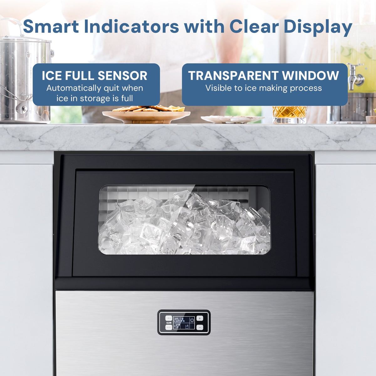 265LBS Freestanding Commercial Ice Maker