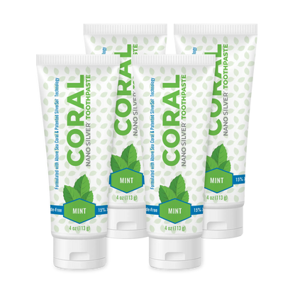 Nano Silver Mint Toothpaste 4 Pack