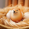 Shiba Inu Egg Ornament | Cute Desk Decoration and Stress Relief Toy