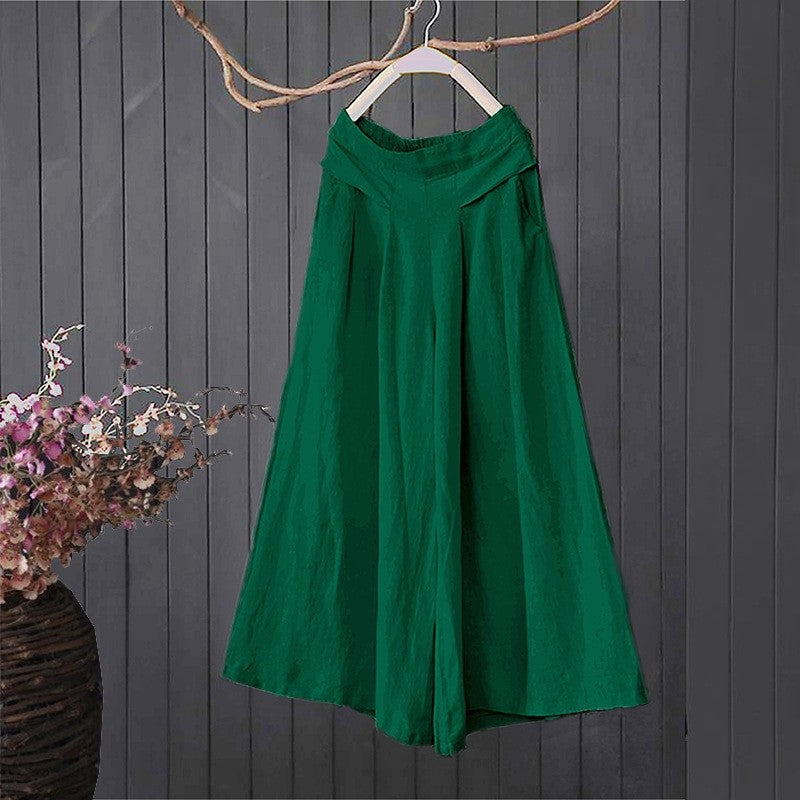 High-Waisted Flowy Culottes