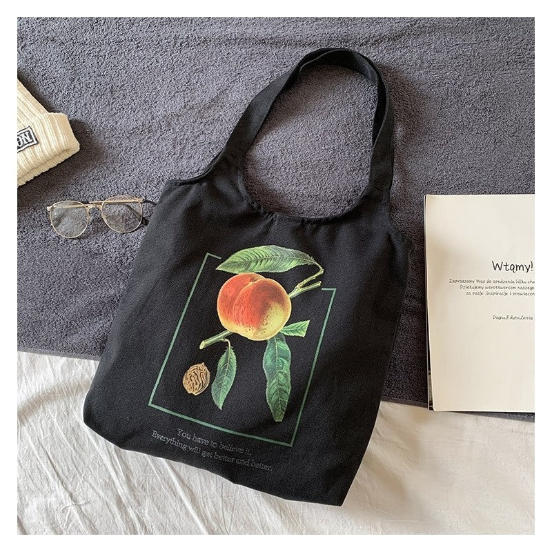 Chic Floral Print Single-Shoulder Handbag