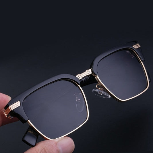 Men's Vintage Polarized Brow Bar Sunglasses