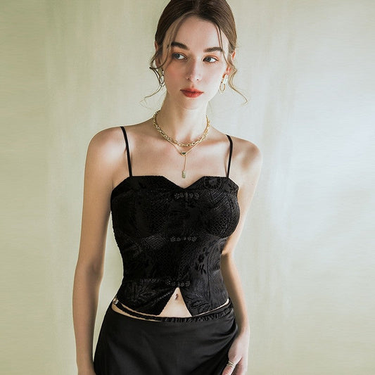 Designer's Inner Bondage Tube-Top Vest with Adjustable Straps