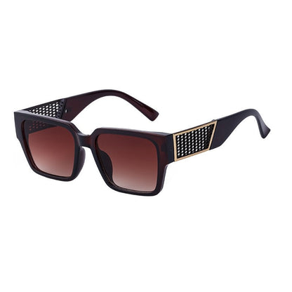Stylish Hollow Out Square Frame UV Protection Sunglasses