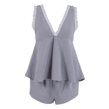 Breathable Lace Women's Pyjamas Set