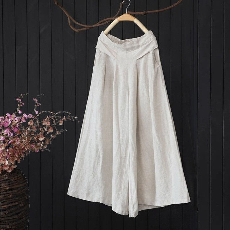 High-Waisted Flowy Culottes