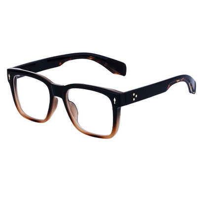 Men's Fashion Square Frame Plain Sunglasses
