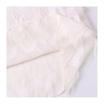 Tassel Feather Strap Dress with Flattering Silhouette