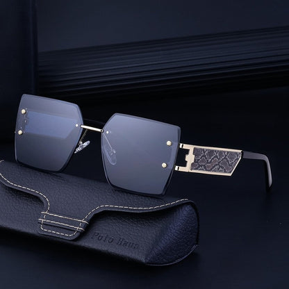 Oversized Square Frame Wide Leg Sunglasses