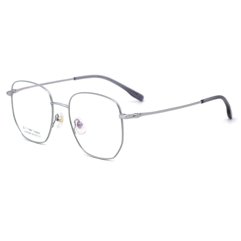 Fashion Ultra-Light Semi-Titanium Square Eyeglasses
