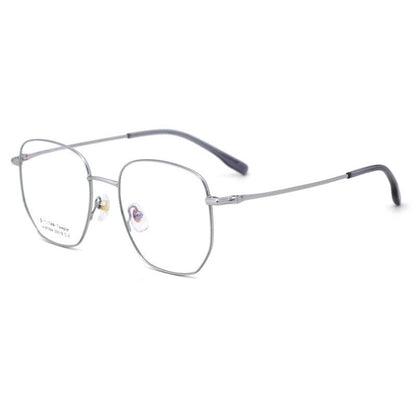 Fashion Ultra-Light Semi-Titanium Square Eyeglasses