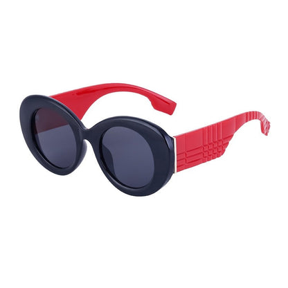 Oval Frame Wide Leg Sunglasses For Women