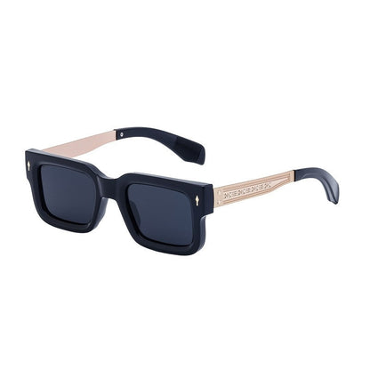 UV400 Unisex Full Square Frame Polarized Retro UV Protection Sunglasses