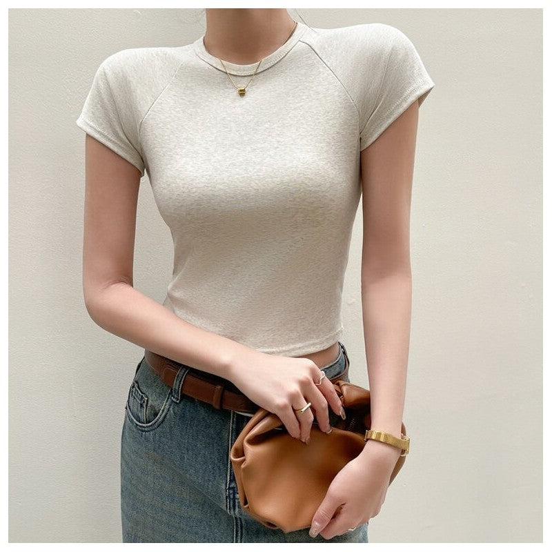 Short Sleeve Cotton Round Neck T-Shirt