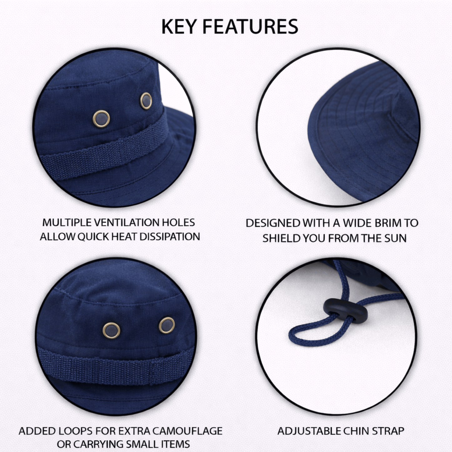 XGear Tactical Wide Brim Boonie Bucket Hat