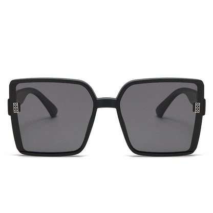 Fashion Large Square Frame UV400 Sun Protection Outdoor Eyewear Sunglasses