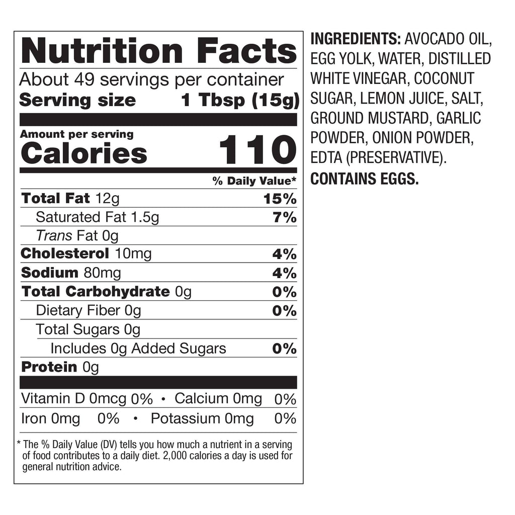BetterBody Foods Avocado Oil Mayo Classic 28 fl oz