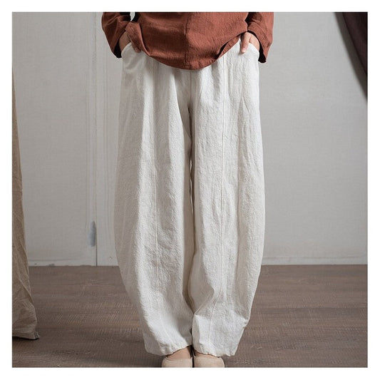 Relaxed-Fit Solid Color Trousers for Ultimate Comfort
