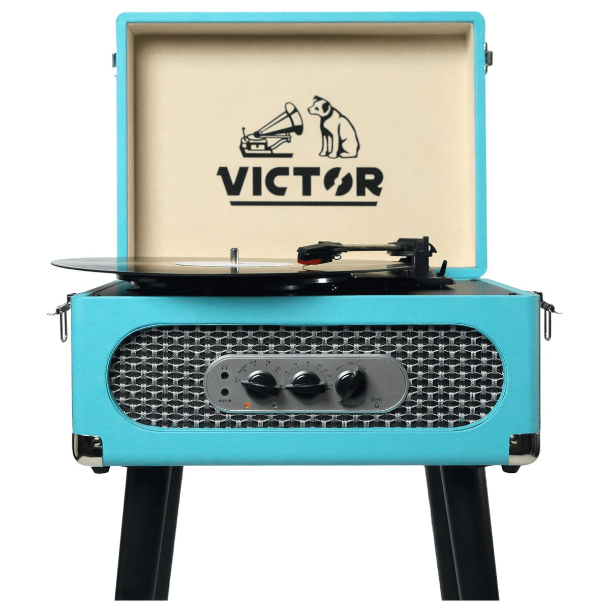 Victor Andover 5-in-1 Music Center Turquoise - Refurbished