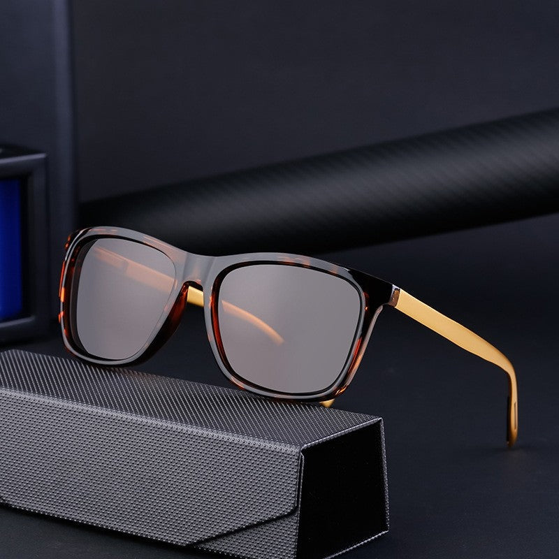 Box Polarized Men's Sunscreen Aluminum Magnesium Sunglasses