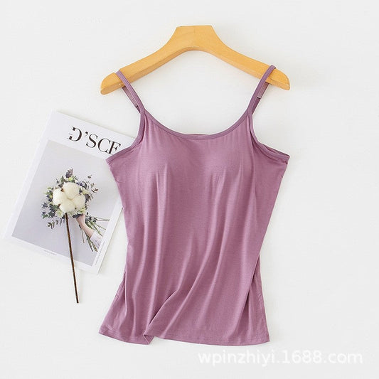 Padded Wireless One-Piece Bra Camisole