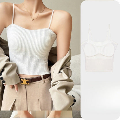 Seamless Invisible Cup Camisole with Built-In Padding