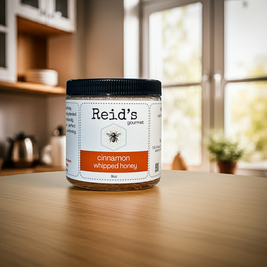 Cinnamon Whipped Honey, Small-Batch, All Natural, Spreadable
