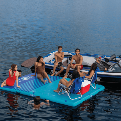 WOW Watersports 8'x5'x6" Drop Stitch Vacation Station Dock w 4 Handles