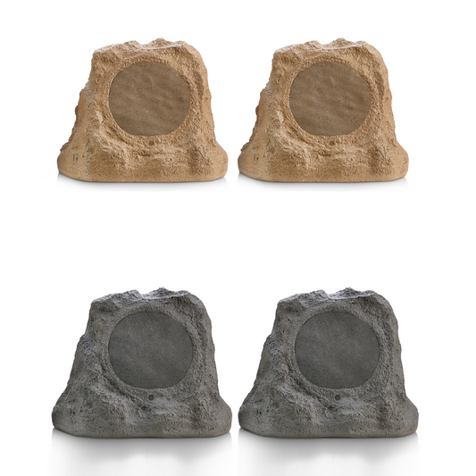 SoundPro Dual Bluetooth Outdoor Weatherproof Rock Landscape Speakers