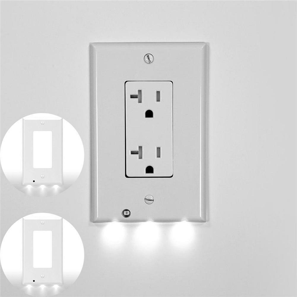 5-Pack Outlet Cover with Built-In LED Night Light - 2 Styles