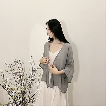 Versatile Bamboo Joint Sun Protection Shirt in Solid Color
