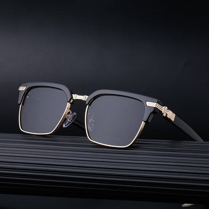 Men's Vintage Polarized Brow Bar Sunglasses