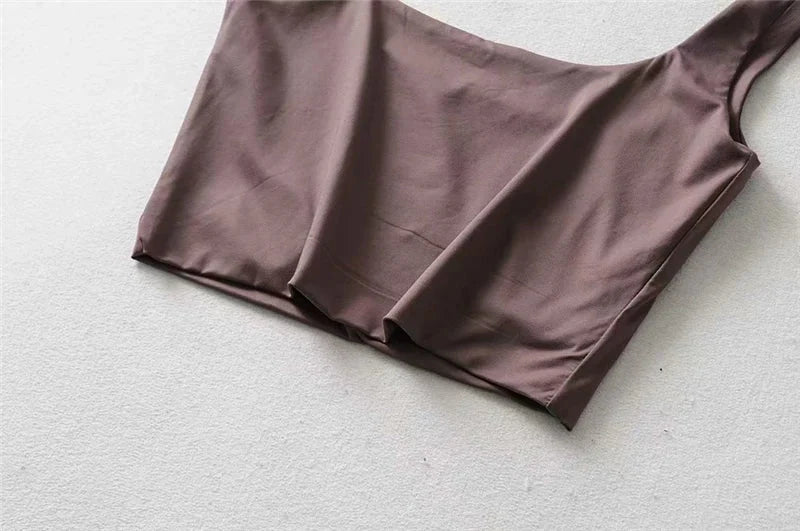 Square Neck Tank Top | Summer 2025 Stretch Crop Shirt