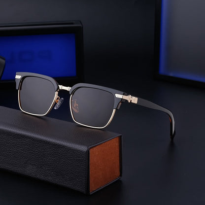 Men's Retro UV Protection Square Sunglasses