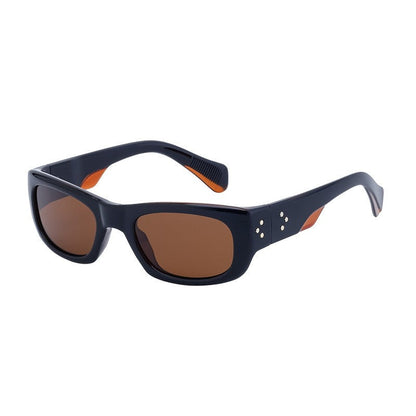 UV400 Unisex Full Square Frame Polarized Sun Protection Eyewear Sunglasses