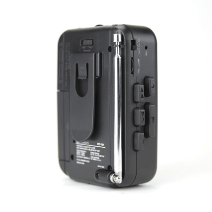 Emerson Portable Cassette Player with Bluetooth Out and Built-In Microphone