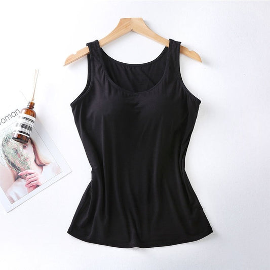 Seamless Padded Wireless Camisole in Solid Color