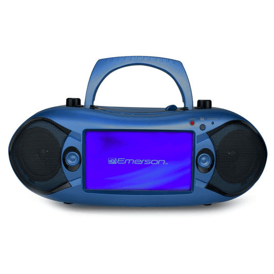 Emerson 7" Bluetooth DVD Boombox Blue - Refurbished