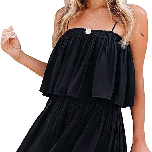 Sleek Sleeveless Halter Backless Jumpsuit