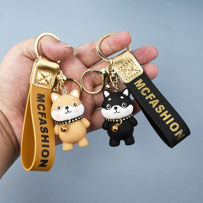 Shiba Inu Resin Keychain - Cute and Creative Cartoon Design