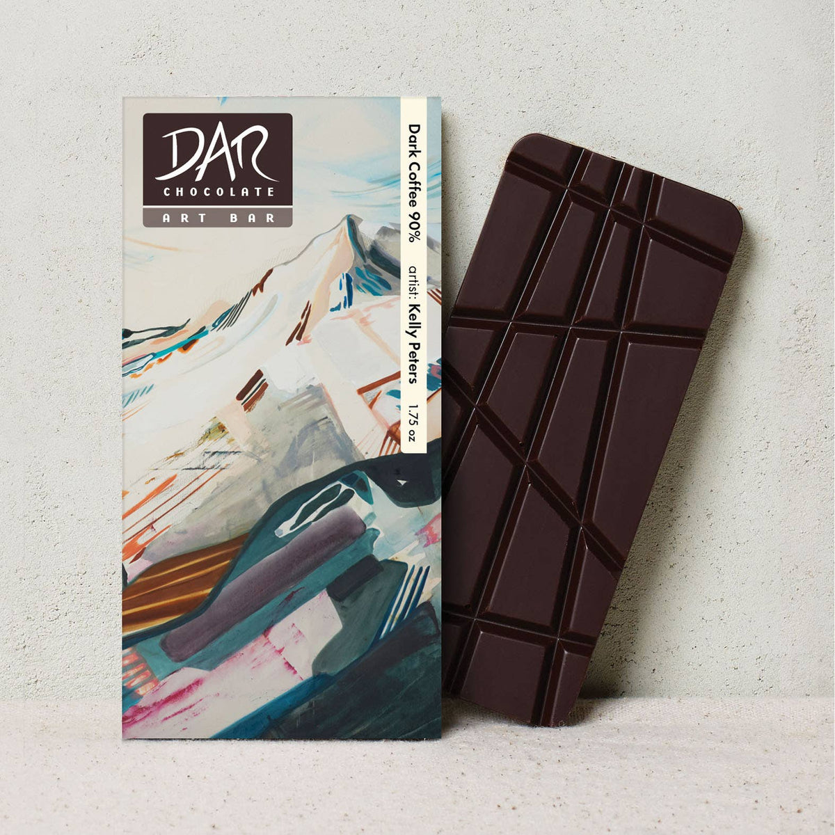 Art Bars! Dark Coffee 90% Chocolate Bar Organic Vegan