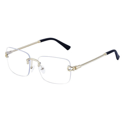 Fashionable Rimless Cut-Edge Sunglasses For Men