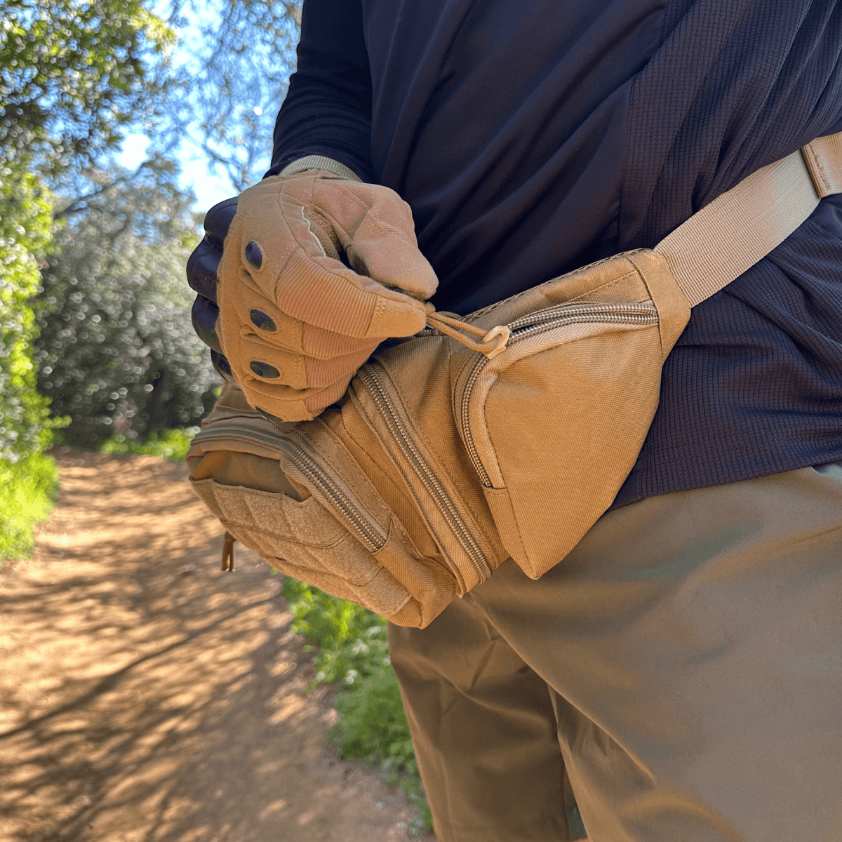 JupiterGear Tactical Military Fanny Pack Waist Bag & MOLLE EDC Pouch For Outdoor Activities