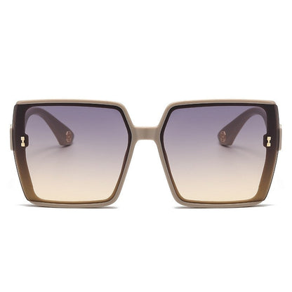 Fashion Large Square Frame UV400 Sun Protection Polarized Sunglasses