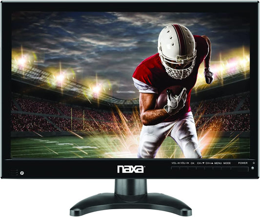 Naxa Portable 14.1" 12 Volt ACDC Television and Digital Multimedia Player with Built-in Rechargeable Lithium Battery & DC Car Cord