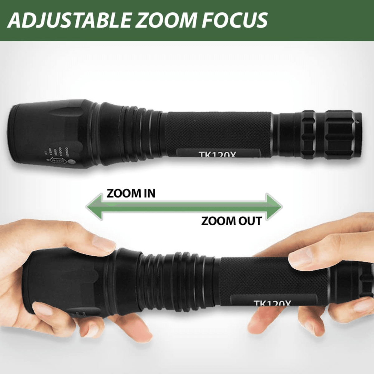 EcoGear FX TK120X LED 18650 Tactical Flashlight